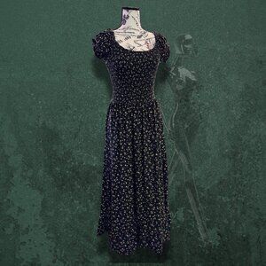 Urban Outfitters Black Floral Maxi Dress S